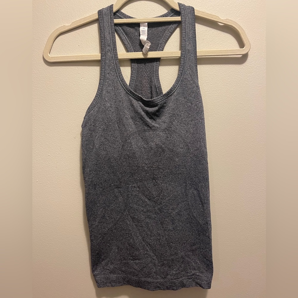Lululemon Gray Racerback Tank-Top (Size 4)